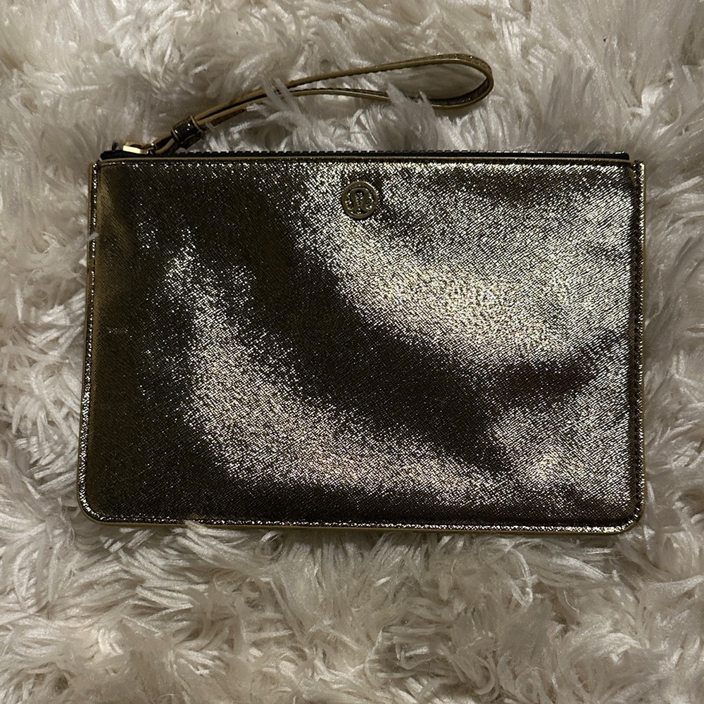 lululemon athletica Gold Wristlet Clutch